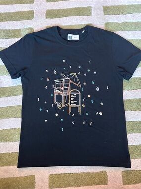 Urban Outfitters Black Graphic Short Sleeve Tee